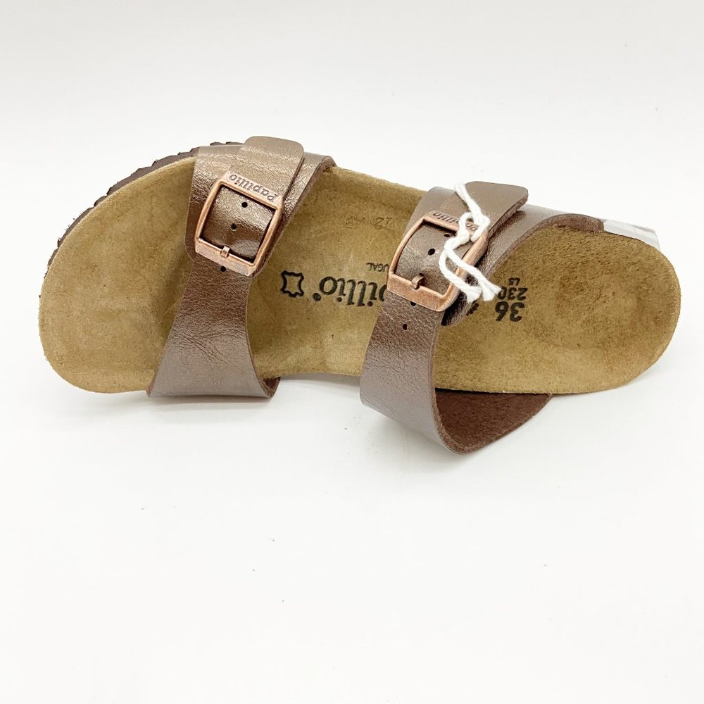 Papillio Birkenstock Graceful Toffee Leather Dorothy Wedge Sandals Narrow Fit - Picture 5 of 7